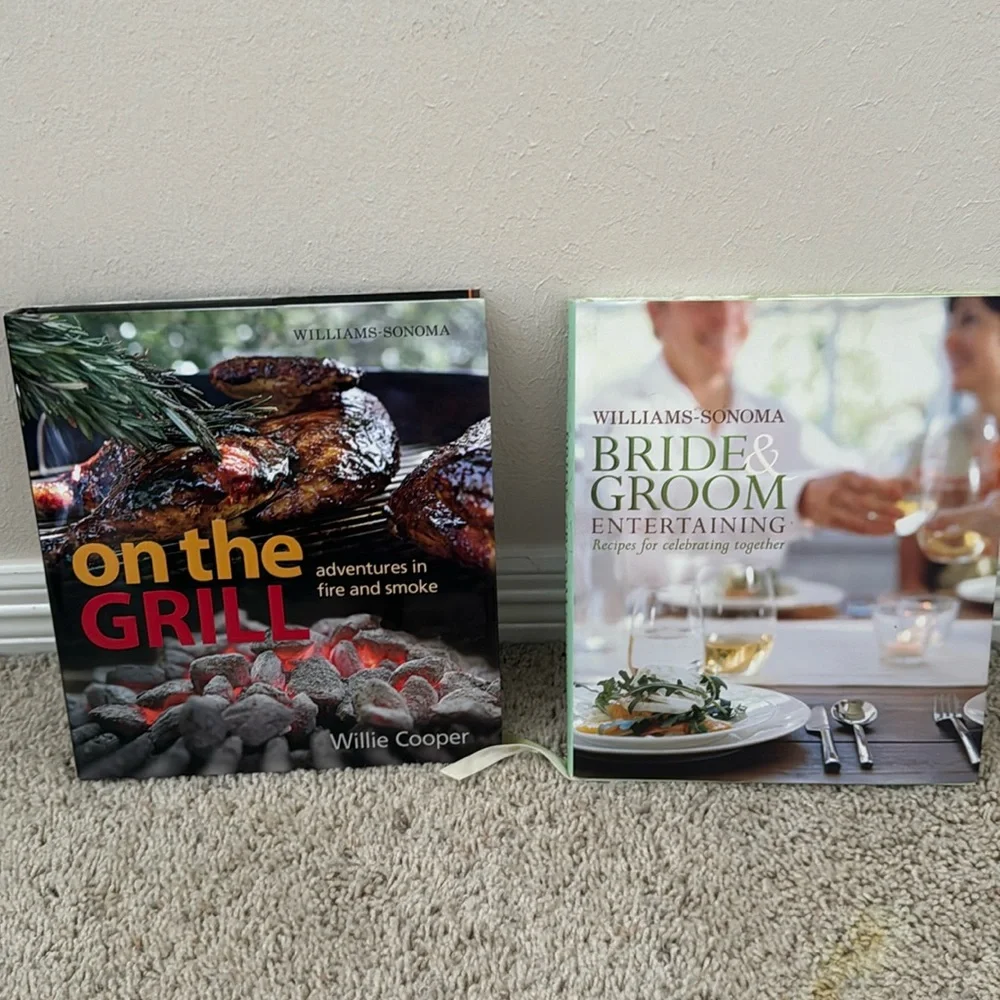 Williams Sonoma Cookbooks “on the grill” & “Bride & Groom Entertaining”